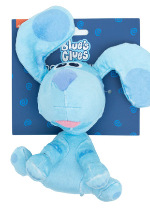 Dog Toy Squeaker Plush - Blue's Clues Blue Full Body Sitting Pose