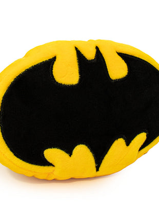DTPT-BMDV Dog Toy Squeaky Plush - Batman Bat Icon Yellow Black