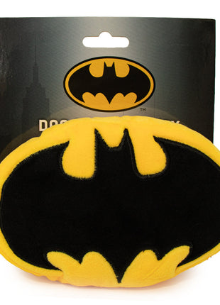 DTPT-BMDV Dog Toy Squeaky Plush - Batman Bat Icon Yellow Black