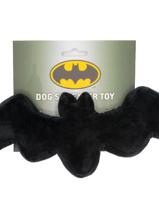 Dog Toy Squeaker Plush - Batman Bat Shape Black