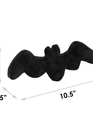 Dog Toy Squeaker Plush - Batman Bat Shape Black