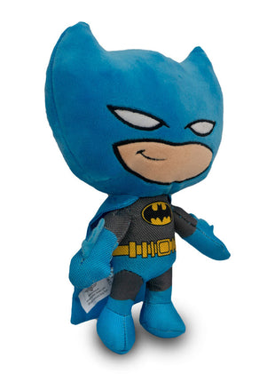 Dog Toy Squeaker Plush - Batman Full Body Standing Pose with Blue Cape