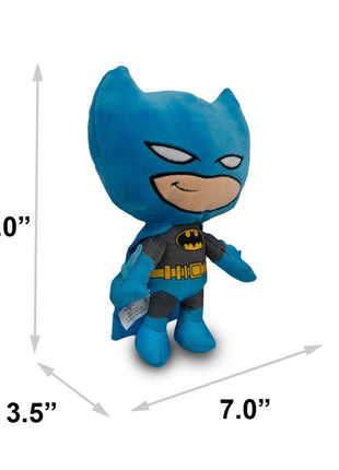 Dog Toy Squeaker Plush - Batman Full Body Standing Pose with Blue Cape - Pup List
