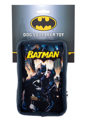 Dog Toy Squeaker Plush - Batman and Catwoman Jim Lee Hush Pose Comic Book Replica