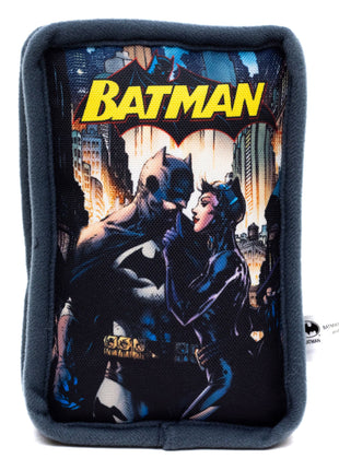 Dog Toy Squeaker Plush - Batman and Catwoman Jim Lee Hush Pose Comic Book Replica