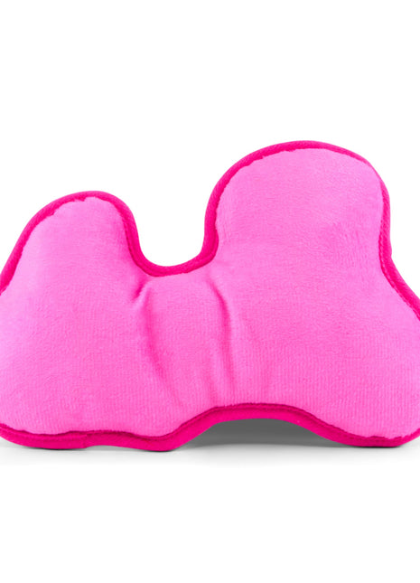 Dog Toy Squeaker Plush - Barbie Autograph Script Pink/White