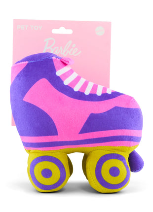Dog Toy Squeaker Plush - Barbie Roller Skate Replica Pink/Blue