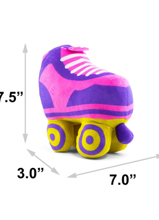 Dog Toy Squeaker Plush - Barbie Roller Skate Replica Pink/Blue