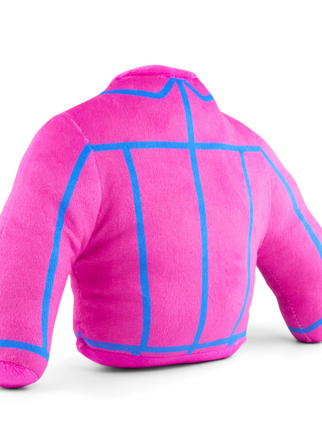 Dog Toy Squeaker Plush - Barbie Jacket Replica Pink/Blue