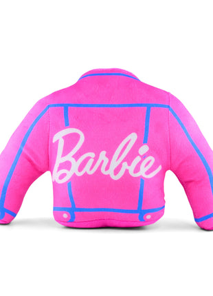 Dog Toy Squeaker Plush - Barbie Jacket Replica Pink/Blue