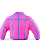 Dog Toy Squeaker Plush - Barbie Jacket Replica Pink/Blue