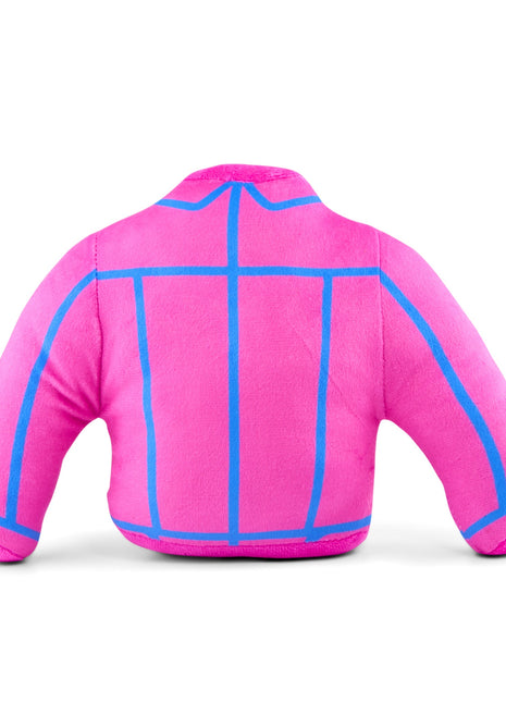 Dog Toy Squeaker Plush - Barbie Jacket Replica Pink/Blue