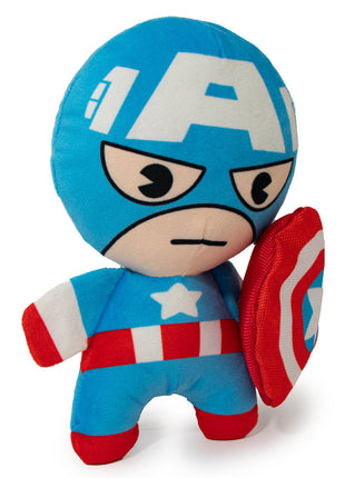 Dog Toy Squeaky Plush - Kawaii Captain America Standing Pose