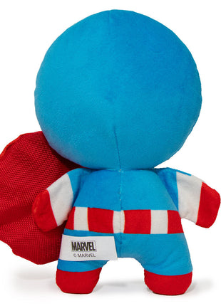 Dog Toy Squeaky Plush - Kawaii Captain America Standing Pose