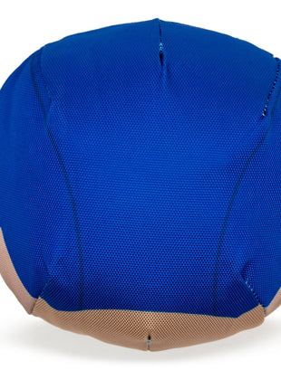 Dog Toy Ballistic Squeaker - Captain America Smiling Face Round Blue