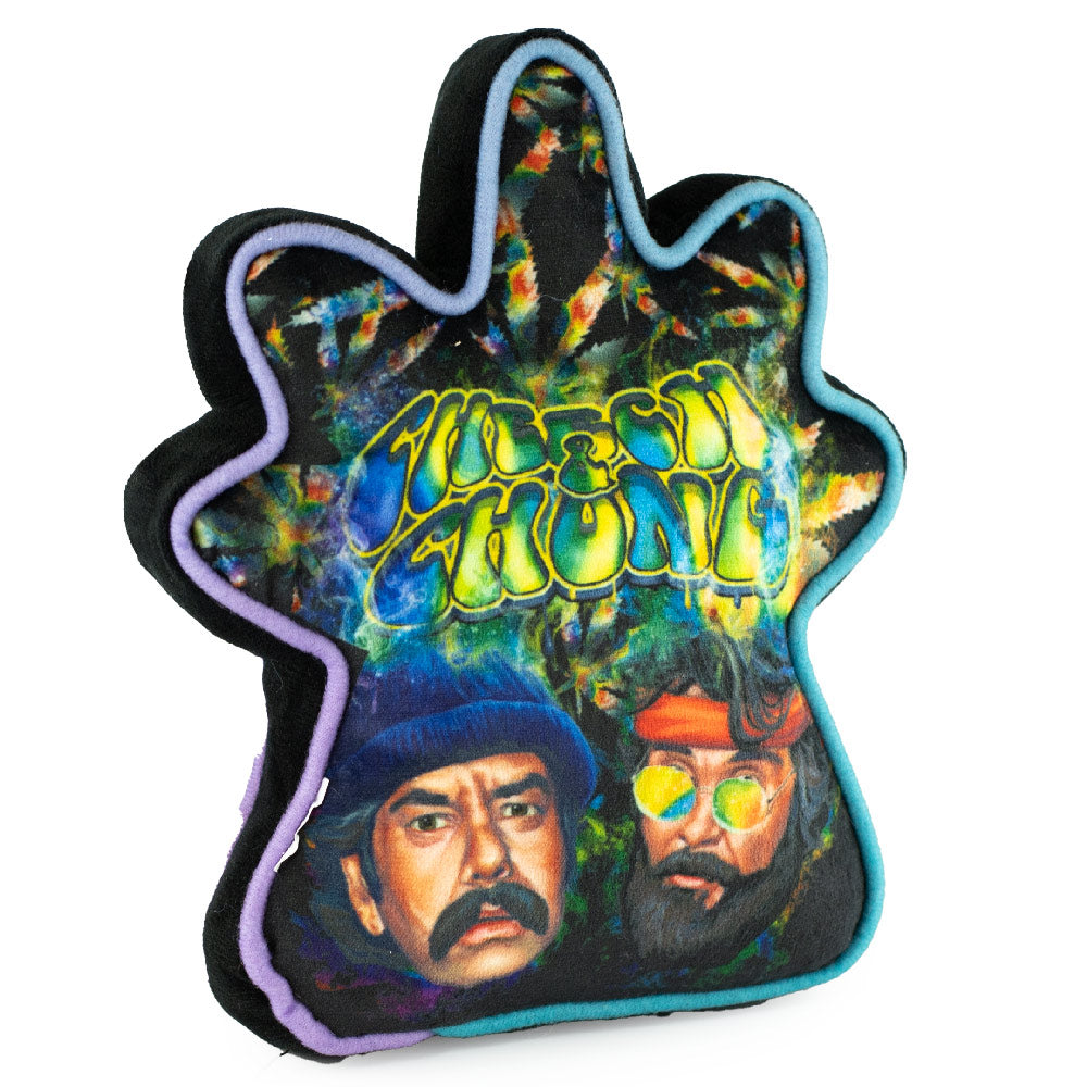 Dog Toy Squeaker Plush - CHEECH & CHONG Faces Smokey Tie Dye Pot Leaf