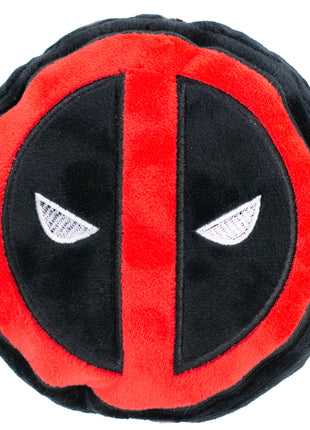 Dog Toy Squeaky Plush - Deadpool Logo Black Red White