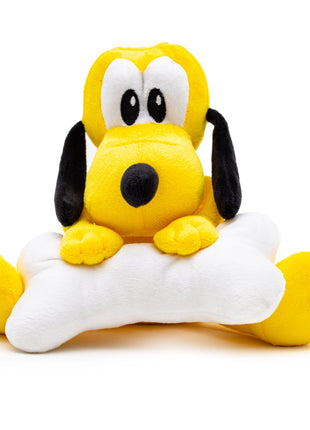 Dog Toy Squeaker Plush - Disney Pluto with Bone Sitting Pose