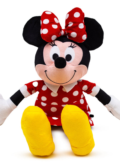 Dog Toy Squeaker Plush - Disney Minnie Mouse Smiling Sitting Pose