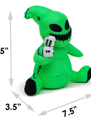Dog Toy Squeaker Plush - The Nightmare Before Christmas Oogie Boogie Dice Sitting Pose