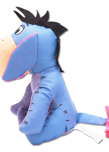 Dog Toy Ballistic Squeaker - Winnie the Pooh Eeyore Sitting Pose Blue - Pup List