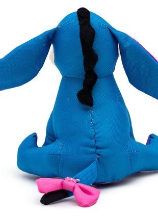 Dog Toy Ballistic Squeaker - Winnie the Pooh Eeyore Sitting Pose Blue