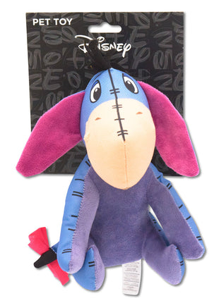 Dog Toy Ballistic Squeaker - Winnie the Pooh Eeyore Sitting Pose Blue - Pup List