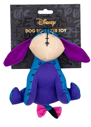 Dog Toy Ballistic Squeaker - Winnie the Pooh Eeyore Sitting Pose Blue