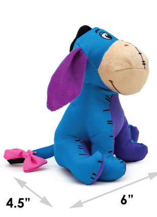 Dog Toy Ballistic Squeaker - Winnie the Pooh Eeyore Sitting Pose Blue