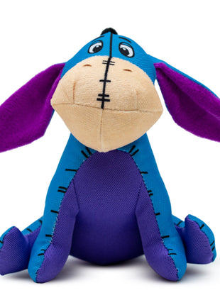 Dog Toy Ballistic Squeaker - Winnie the Pooh Eeyore Sitting Pose Blue