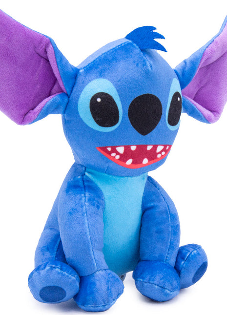 Dog Toy Squeaker Plush - Lilo and Stitch Stitch Full Body Sitting Pose