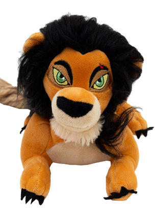 Dog Toy Squeaker Plush - Disney The Lion King Scar Full Body Pose with Rope Tail