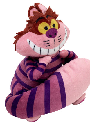 Dog Toy Squeaker Plush - Alice in Wonderland Cheshire Cat Sitting Full Body Pose