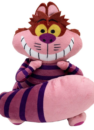 Dog Toy Squeaker Plush - Alice in Wonderland Cheshire Cat Sitting Full Body Pose