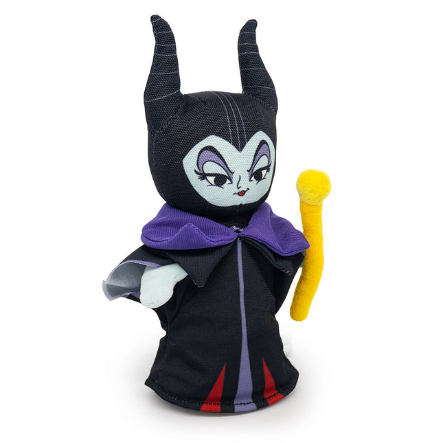 Dog Toy Squeaker Plush - Sleeping Beauty Villain Maleficent Full Body Standing Pose