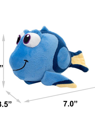 Dog Toy Squeaker Plush - Pixar Finding Nemo Dory Blue Tang Fish Full Body Pose