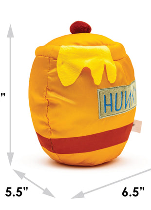Dog Toy Ballistic Squeaker - Winnie the Pooh Hunny Pot Yellow