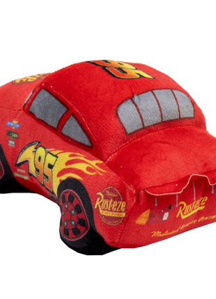 Dog Toy Squeaker Plush - Pixar Car Lightning McQueen Race Car Replica