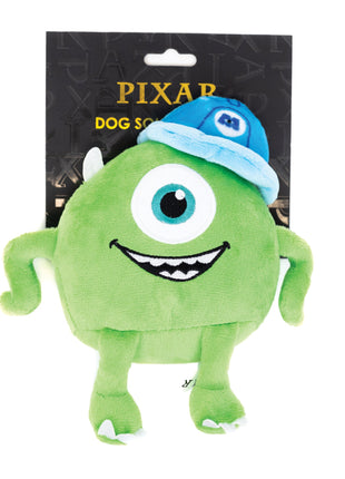 Dog Toy Squeaker Plush - Monsters, Inc. Mike Full Body Sitting Pose