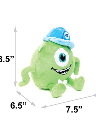 Dog Toy Squeaker Plush - Monsters, Inc. Mike Full Body Sitting Pose