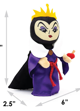 Dog Toy Squeaker Plush - Snow White Villain the Evil Queen with Apple Full Body Standing Pose