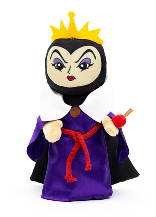Dog Toy Squeaker Plush - Snow White Villain the Evil Queen with Apple Full Body Standing Pose