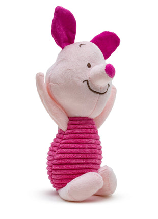 Dog Toy Squeaker Plush - Winnie the Pooh Piglet Arms Up Sitting Pose