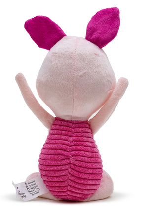 Dog Toy Squeaker Plush - Winnie the Pooh Piglet Arms Up Sitting Pose
