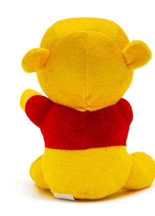 Dog Toy Squeaker Plush - Winnie the Pooh Winking Hunny Pot Sitting Pose