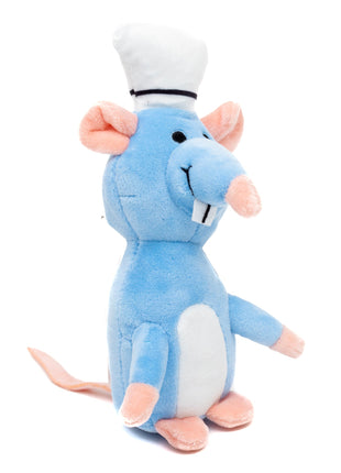 Dog Toy Squeaker Plush - Ratatouille Chef Remy Rat Full Body Pose