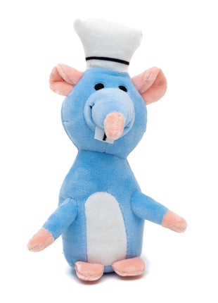 Dog Toy Squeaker Plush - Ratatouille Chef Remy Rat Full Body Pose