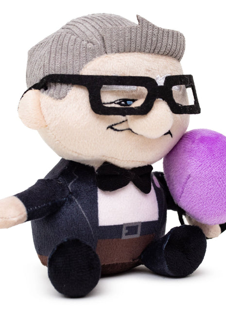 Dog Toy Squeaker Plush - Up Carl with Balloon Sitting Pose