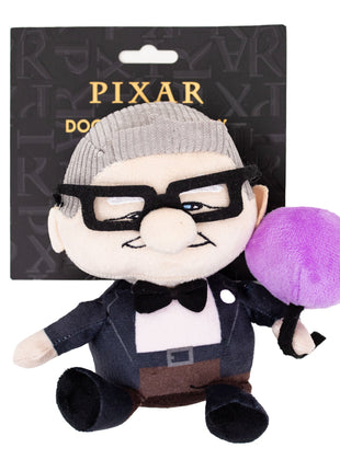 Dog Toy Squeaker Plush - Up Carl with Balloon Sitting Pose
