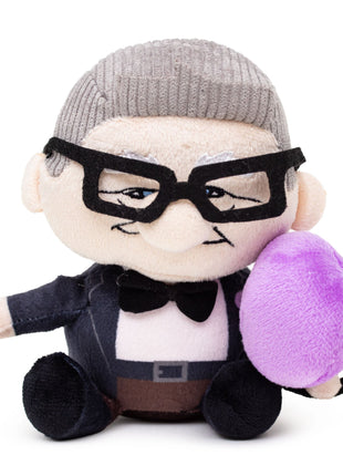 Dog Toy Squeaker Plush - Up Carl with Balloon Sitting Pose